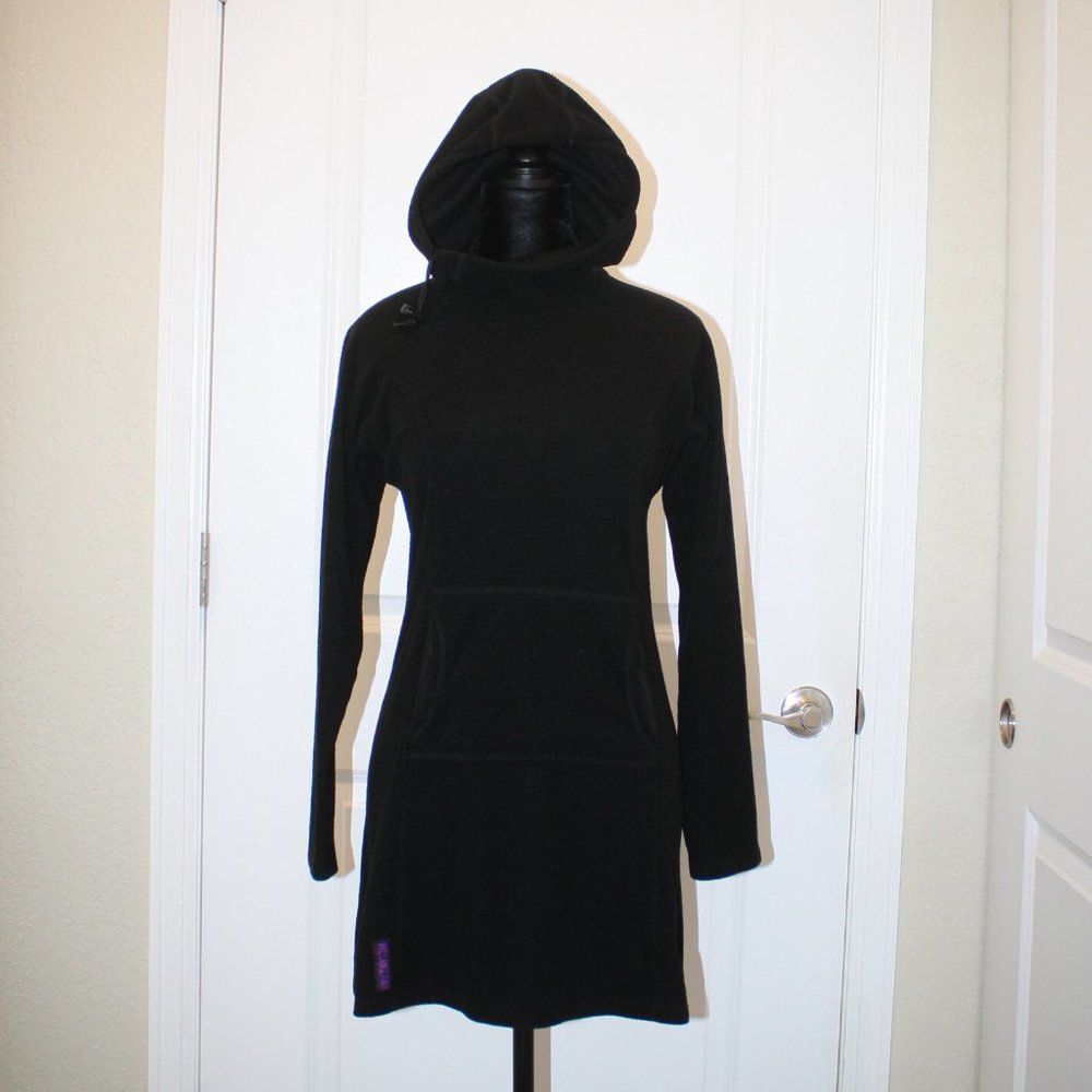 RARE Black Melanzana Micro Grid Dress - Small